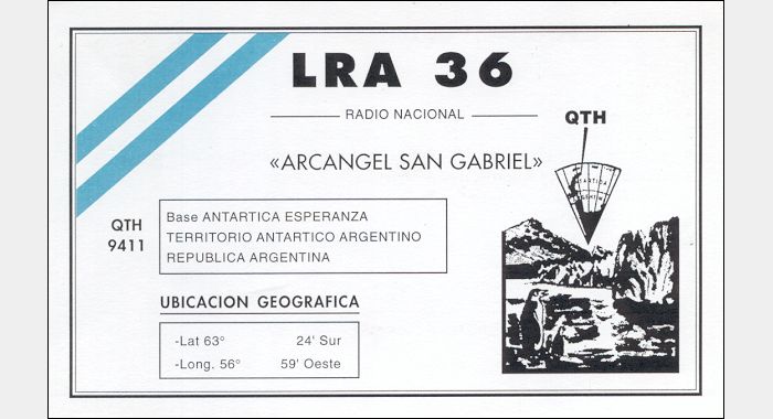 QSL LRA 36 Radio Nacional Arcangel San Gabriel