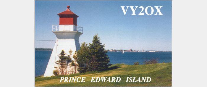 QSL VY2OX Charlottetown, Prince Edward Island