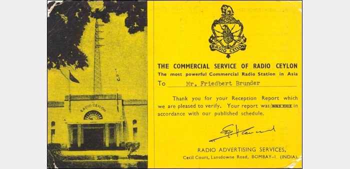 QSL Radio Ceylon