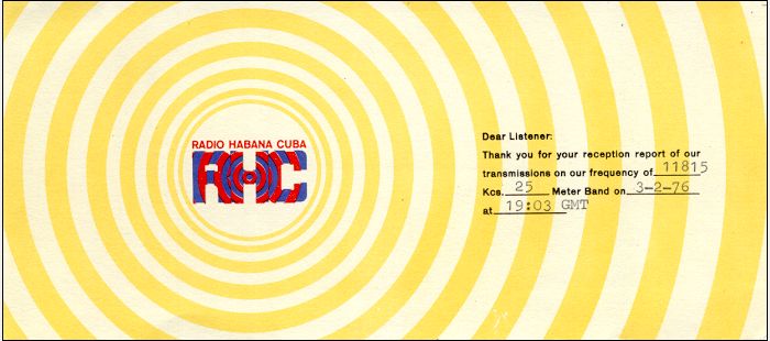 QSL Radio Habana