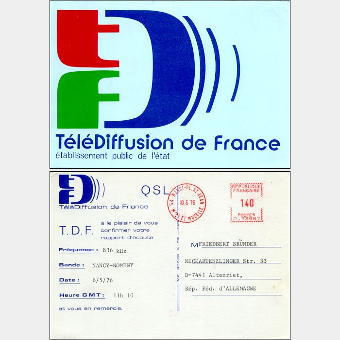 QSL Télédiffusion de France, Nancy
