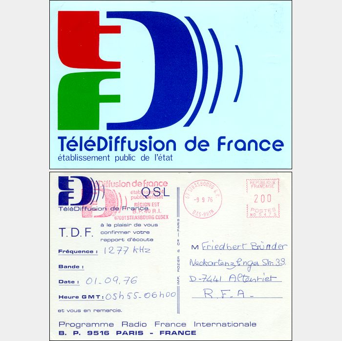 QSL Télédiffusion de France, Strasbourg