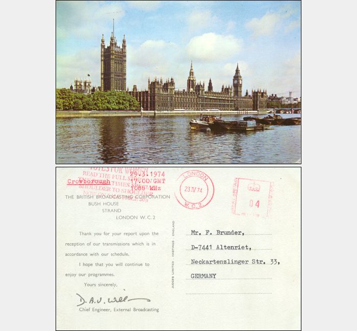 QSL British Broadcasting Corporation