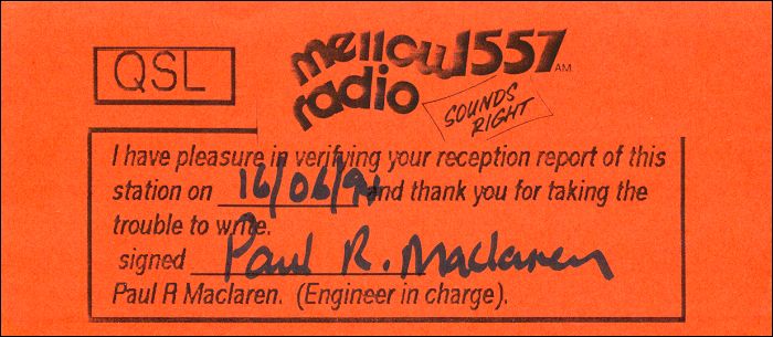 QSL Mellow 1557