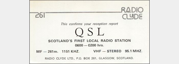 QSL Radio Clyde