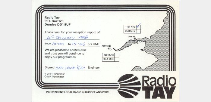 QSL Radio Tay