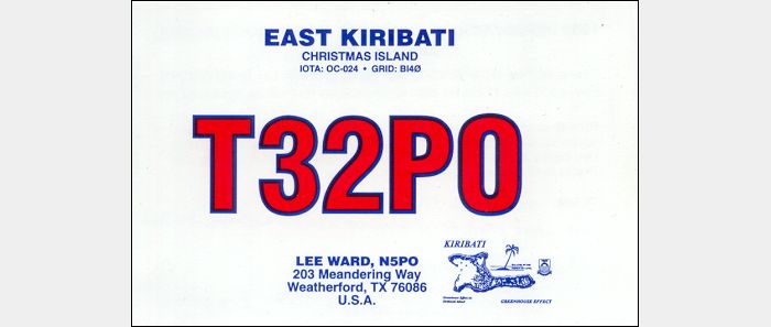 QSL T32PO Christmas