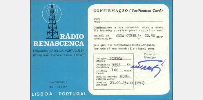 QSL Radio Renascanca